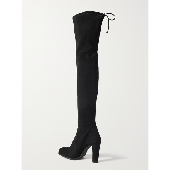 Stuart Weitzman Boots Highland Thigh High Over The Knee Heeled Black Size 9.5 - Picture 2 of 12